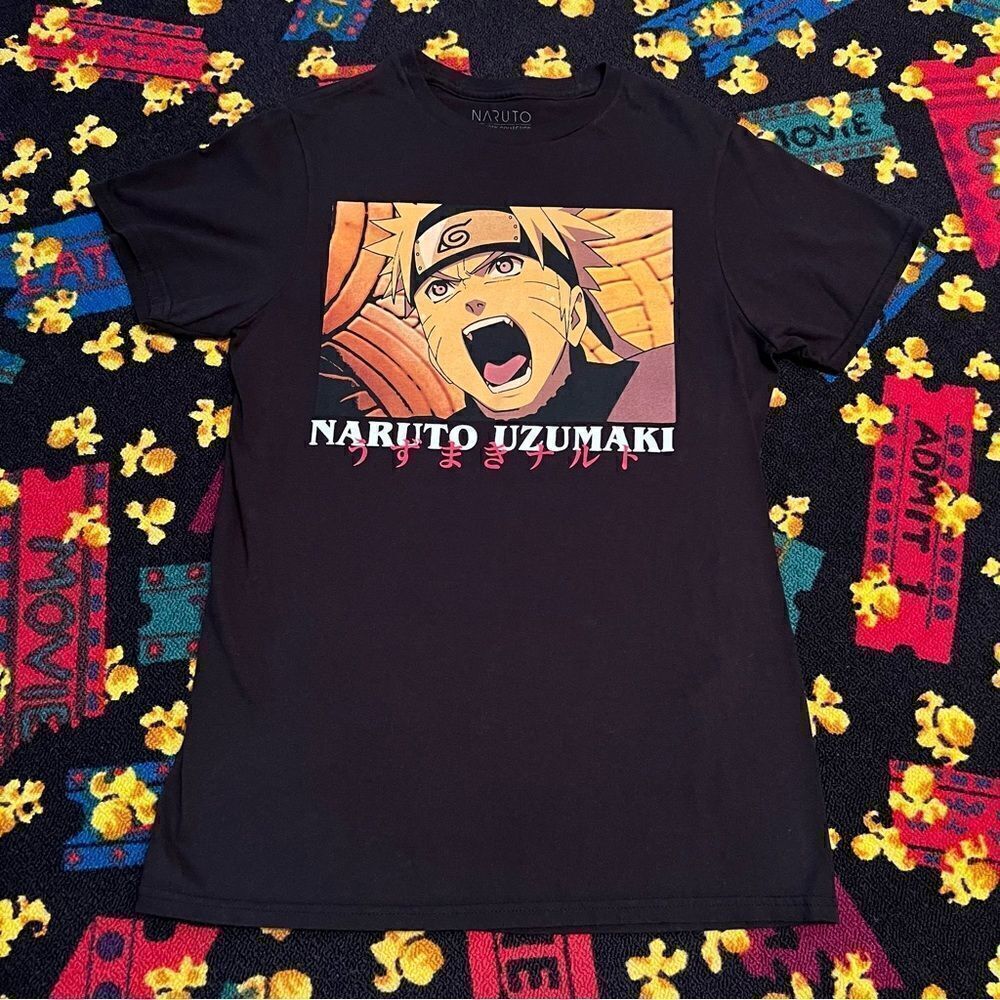 Naruto Shippuden Uzumaki Yell Graphic Tee Shirt / Size S